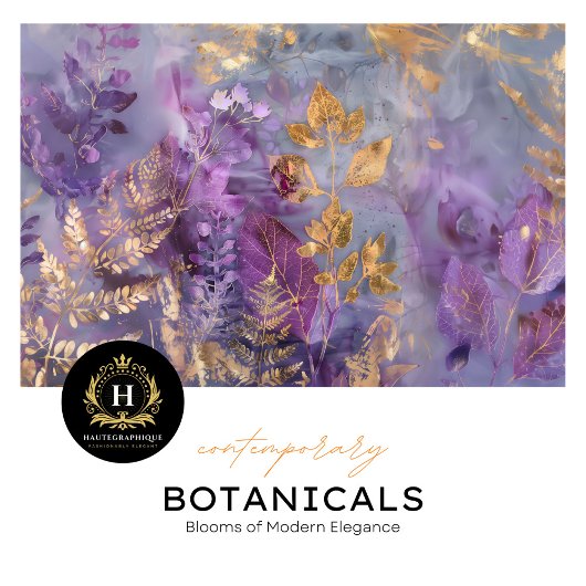 パープルボタニカルエレガンスティッシュペーパー 薄葉紙