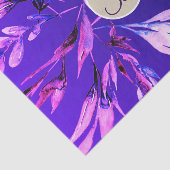 パープルボタニカルズ葉モノグラムレターイニシャル 薄葉紙 (詳細)