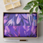 パープルボタニカルズ葉モノグラムレターイニシャル 薄葉紙 (ギフト)