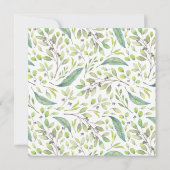 パープルボタニカル100thバースデーパーティー 招待状 (裏面)