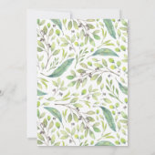 パープルボタニカル100thバースデーパーティー 招待状 (裏面)