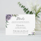 パープルボタニッ結婚ク詳細 招待状 (スタンド正面)