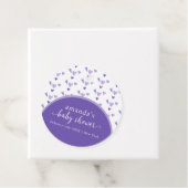 パープルボホアーチスウィートバレンタインベビーシャワー フェイバータグ (インサイチュ)