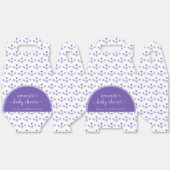 パープルボホアーチスウィートバレンタインベビーシャワー フェイバーボックス (見開き)