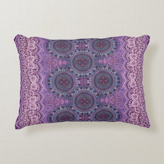 パープルボホスタイル アクセントクッション (正面)