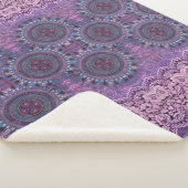 パープルボホスタイル シェルパブランケット (3/4)