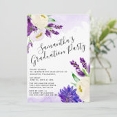 パープルボホフローラ卒業パーティー招待状 招待状 (スタンド正面)
