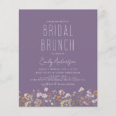 パープルボホワイルドフラワーブライダルブランチ (正面)