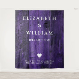 パープルボホ素朴バーンウッドフォトブースBackdrop タペストリー