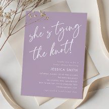 パープルボホ「She's Tying the Knot」ブライダルシャワー