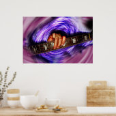 パープルボルテックス素晴らしアートプリント ポスター (キッチン)