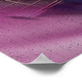 パープルボルテックス素晴らしアートプリント ポスター (角)