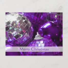 パープルボードブル「メリークリスマス」ポストカード シーズンポストカード