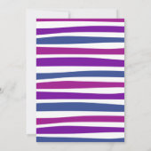 パープルボーリングストライクアップいくつかのおもしろい招待状 招待状 (裏面)