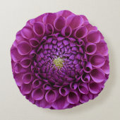 パープルボールダリアフローラ ラウンドクッション (裏面)