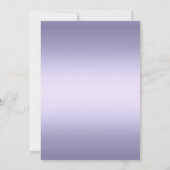 パープルボーレースクロスガールバプテスバプテスマ招待状 招待状 (裏面)