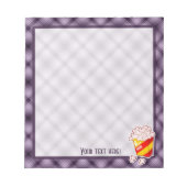 パープルポップコーン ノートパッド (正面)