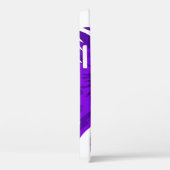 パープルポップ・アートのアートサンフラワー Case-Mate iPhoneケース (裏面 / 右)