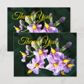 パープルポテトフラワー 感謝カード (正面/裏面)