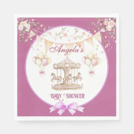 パープルポニードリームダークパープルナプキン スタンダードランチョンナプキン