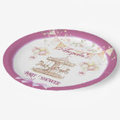 パープルポニードリームダークパープル紙プレート ペーパープレート (アングル)