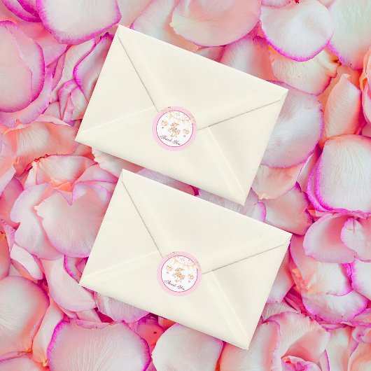 パープルポニー夢 – ありがとうスティッカー好き ラウンドシール