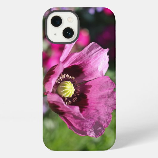 パープルポピー携帯ケース iPhoneケース (裏面)