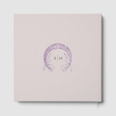 パープルポピー結婚ズ金ゴールドアールヌーボー ゲストブック (裏面)