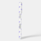 パープルポルカドットハート Case-Mate iPhoneケース (裏面 / 右)