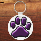 パープルポーチプリント キーホルダー (正面)