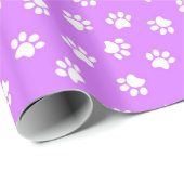 パープルポープリントのラッピング紙 ラッピングペーパー (ロールコーナー)