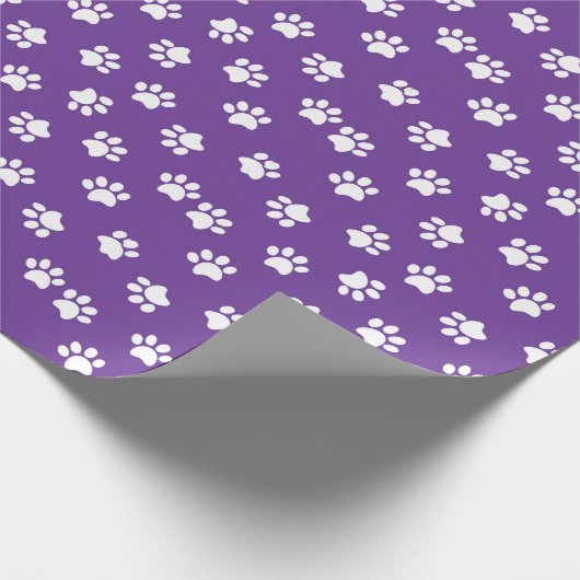 パープルポープリント任意の大事な行事ギフトラップ ラッピングペーパー (角)