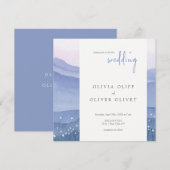 パープルマウンテンウェディング 招待状 (正面/裏面)