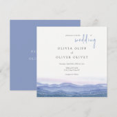 パープルマウンテンウェディング 招待状 (正面/裏面)