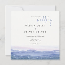 パープルマウンテンウェディング 招待状