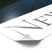 パープルマウンテンコントラストニューイングランド フォトプリント            (角)