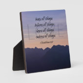 パープルマウンテンズクリスチャンホームデコールプラーク フォトプラーク (正面)