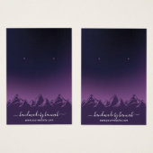 パープルマウンテンズスカイラインハンドメイドイヤリングディスプレイ (正面&裏面)