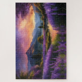 パープルマウンテンバレーサンライズ ジグソーパズル (縦)