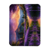 パープルマウンテンバレーサンライズ マグネット (縦)