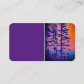 パープルマウンテンパインズオリジナル自然アート 名刺 (正面)