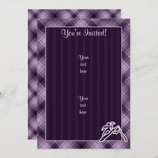 パープルマウンテン登山 招待状 (正面/裏面)