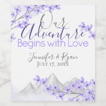 パープルマウンテン薄紫フローラ水彩