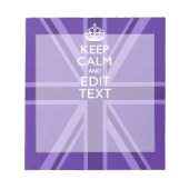 パープルマウヴ保アカムとテキスト結合ジャック ノートパッド (正面)