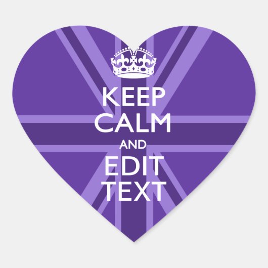 パープルマウヴ保アカムとテキスト結合ジャック ハートシール (正面)