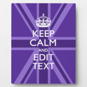 パープルマウヴ保アカムとテキスト結合ジャック フォトプラーク (正面)