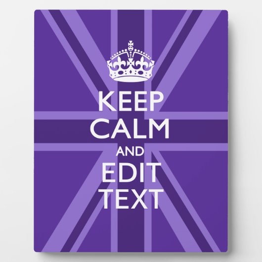 パープルマウヴ保アカムとテキスト結合ジャック フォトプラーク (正面)