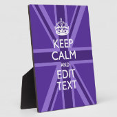 パープルマウヴ保アカムとテキスト結合ジャック フォトプラーク (側面)