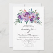 パープルマグノリアスとバラリハーサルディナー 招待状 (正面)