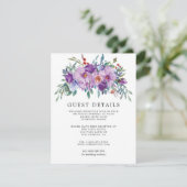 パープルマグノリアスとバラ結婚ズゲスト詳細 エンクロージャーカード (スタンド正面)